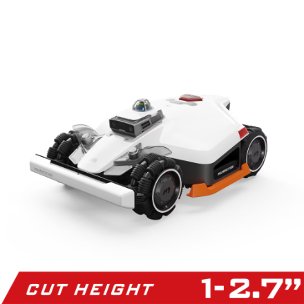 Mammotion LUBA 3 AWD 1500 Robot Lawn Mower, 0.37Acres,360° LiDAR+Dual-Cam AI Vision, 80% Slopes,1.0-2.7in Cut